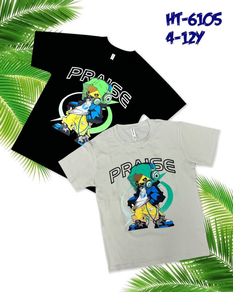 Bluzka chłopięce. Roz 4-12. Mix Kolor Paczka 5 szt.